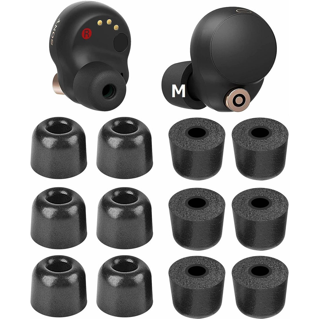 イヤーピース SONY用 WF‐1000xm5用 WF‐1000xm4用 WF-C700N用 6セット12