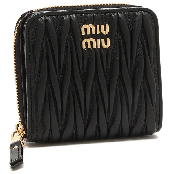 miu miu（ミュウミュウ） 二つ折り財布 マテラッセ ミニ財布