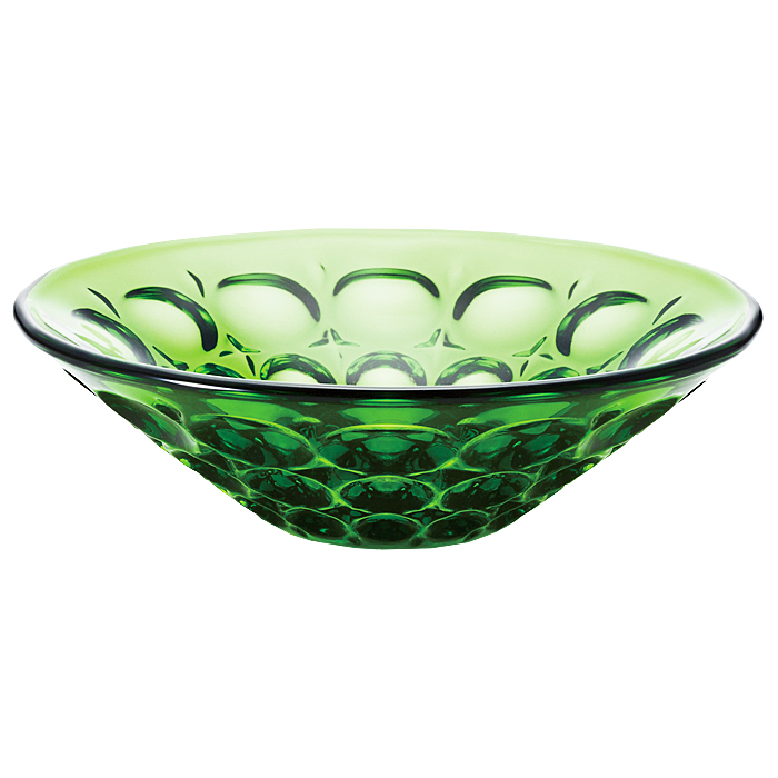 金箔装飾の緑色ガラスボウル 金箔装飾の緑色ガラスボウル