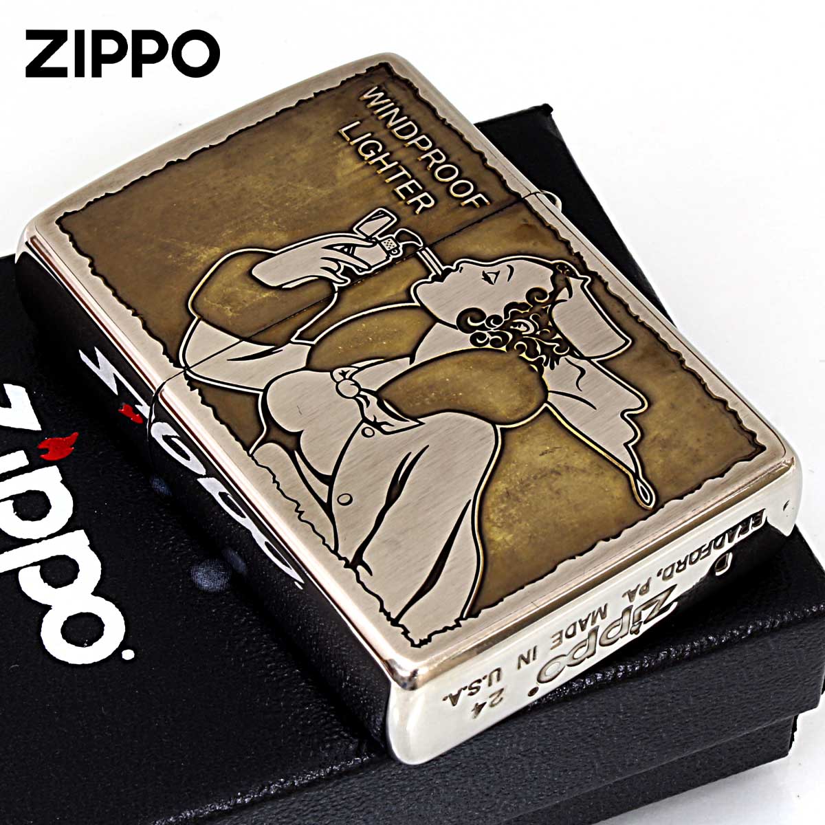 ZIPPO（ジッポー） ジッポライター ビンテージ風 ウインディ Windy
