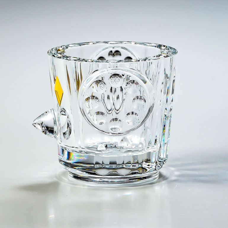 オールド・バカラ 子供フロストキャンドルスタンド 置物 オブジェ 楽天