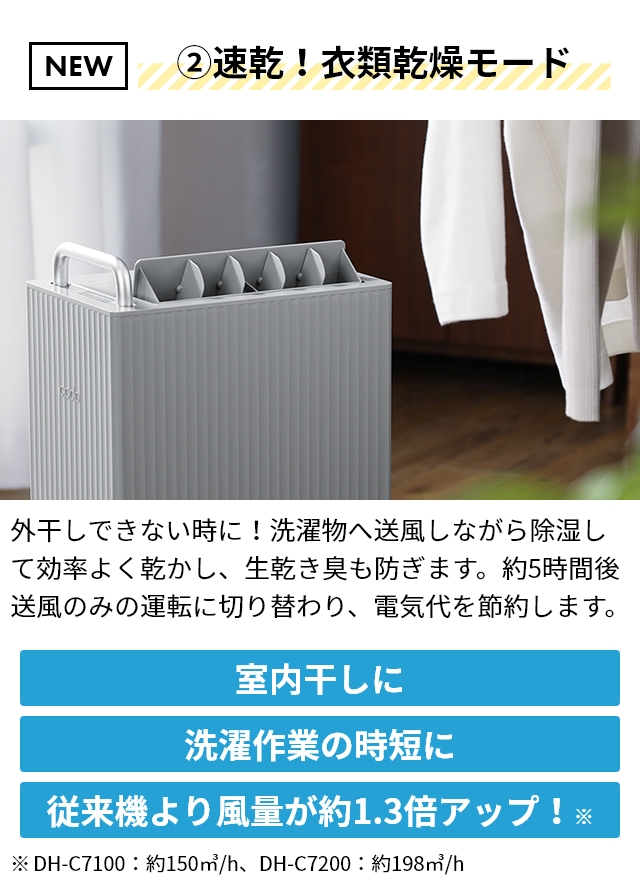 cado（カドー） 2024年モデル 3大特典 除湿機 ROOT 7200 DH-C7200 衣類