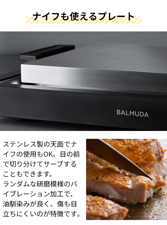 BALMUDA（バルミューダ） ザ プレートプロ プレートフルセット K10A-BK
