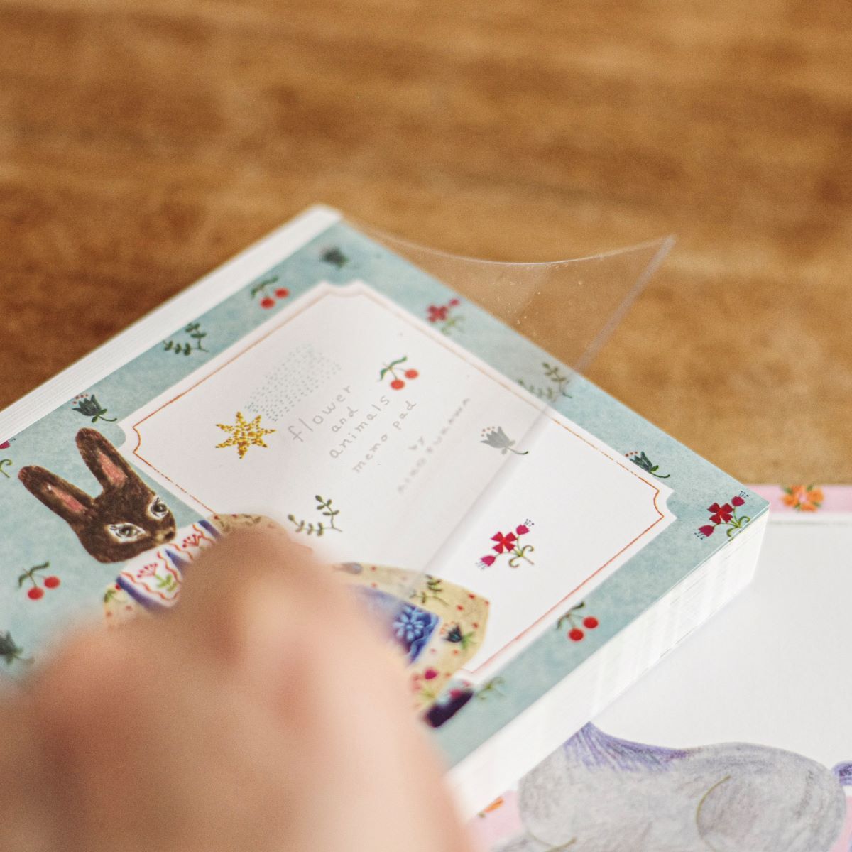 AikoFukawa ブロックメモ flower and animals・feel nature 日本製