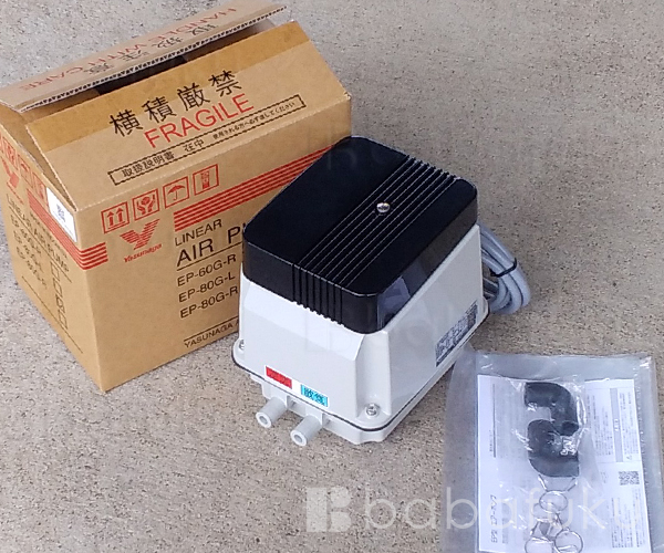 安永エアポンプ 浄化槽 ブロワ EP-80G-R(右) (EP-80HN2T・EP-80E-Rの