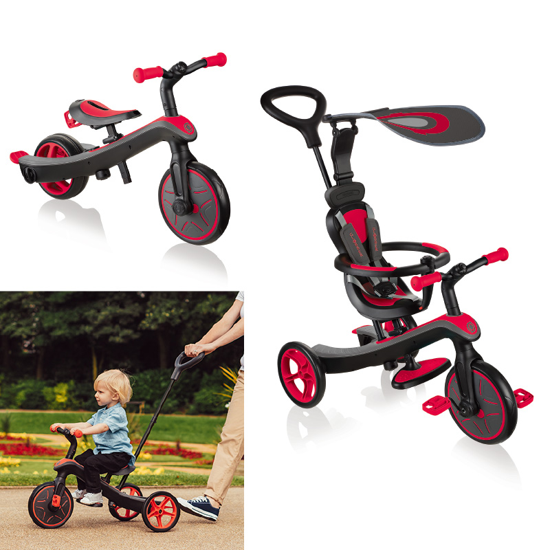 GLOBBER（グロッバー） エクスプローラートライク4in1 レッド | 三輪車