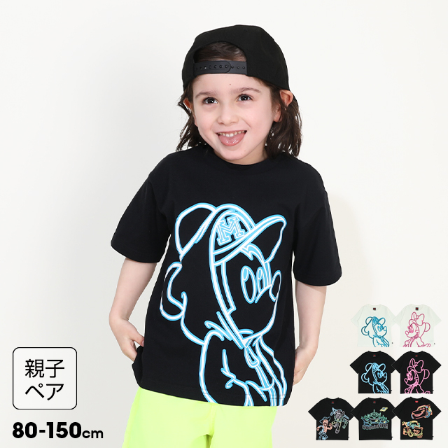 Disney（ディズニー） 親子ペア Tシャツ キッズ カーズ 服 綿100% トイ