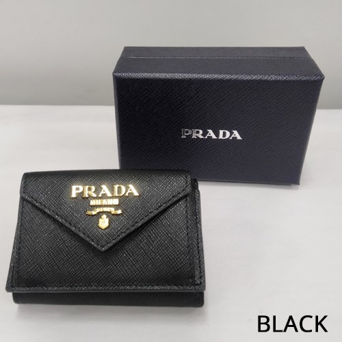 PRADA（プラダ） サフィアーノレザー 財布 三つ折り レディース ピンク