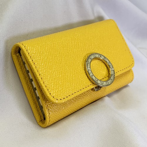 BVLGARI（ブルガリ） キーケース レザー ロゴクリップ キーホルダー
