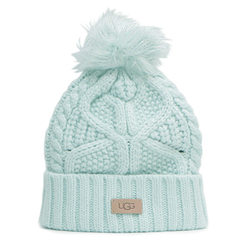 UGG（アグ） 【UGG/アグ】100819 Cable Beanie With Pom ケーブル