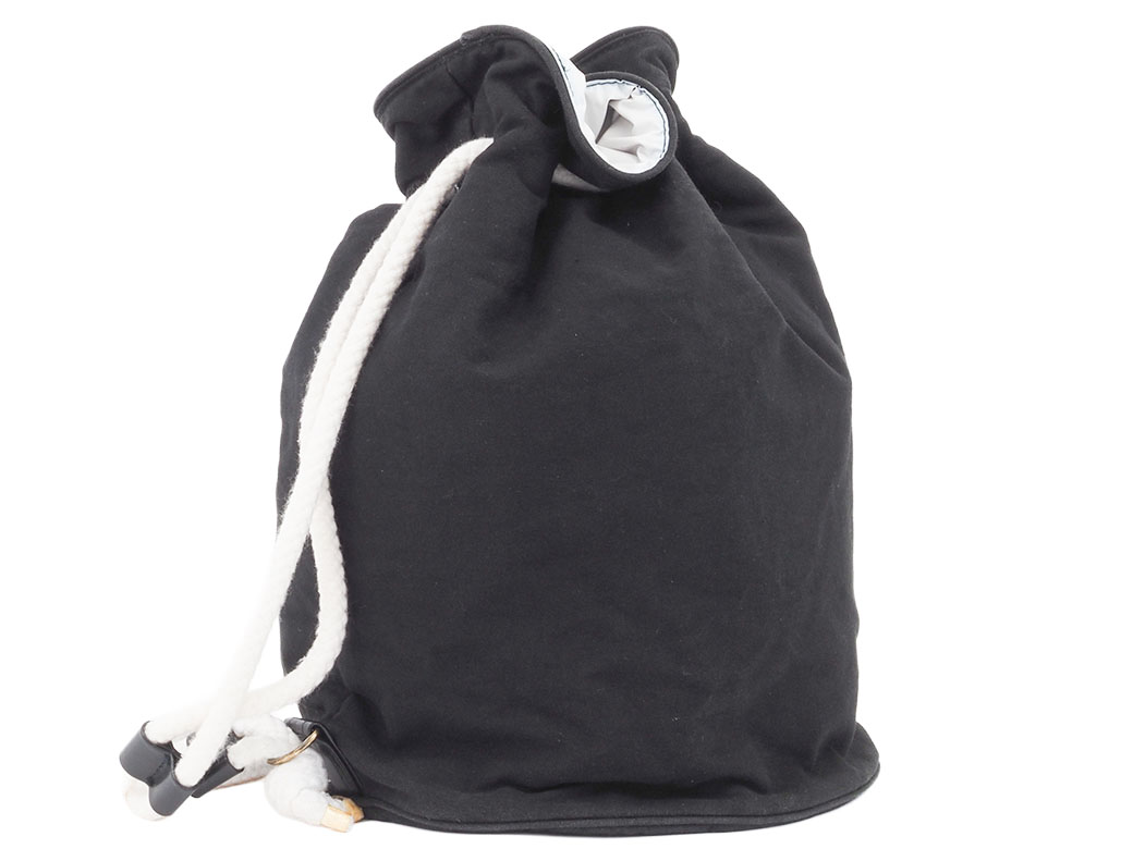 CHANEL ノベルティ キャンバス地 ブラック ショルダーバッグ 巾着