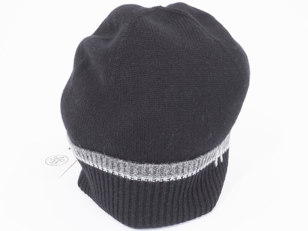 HERMES（エルメス） ニットキャップ ジェイコブ ブラック H242060N