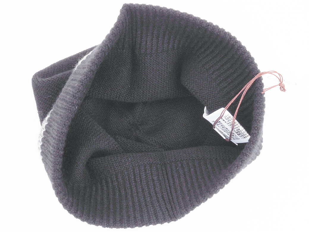 HERMES（エルメス） ニットキャップ ジェイコブ ブラック H242060N