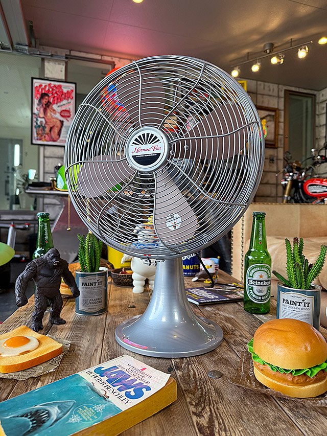 扇風機 ハモサ レトロファン テーブル （シルバー） HERMOSA RETORO