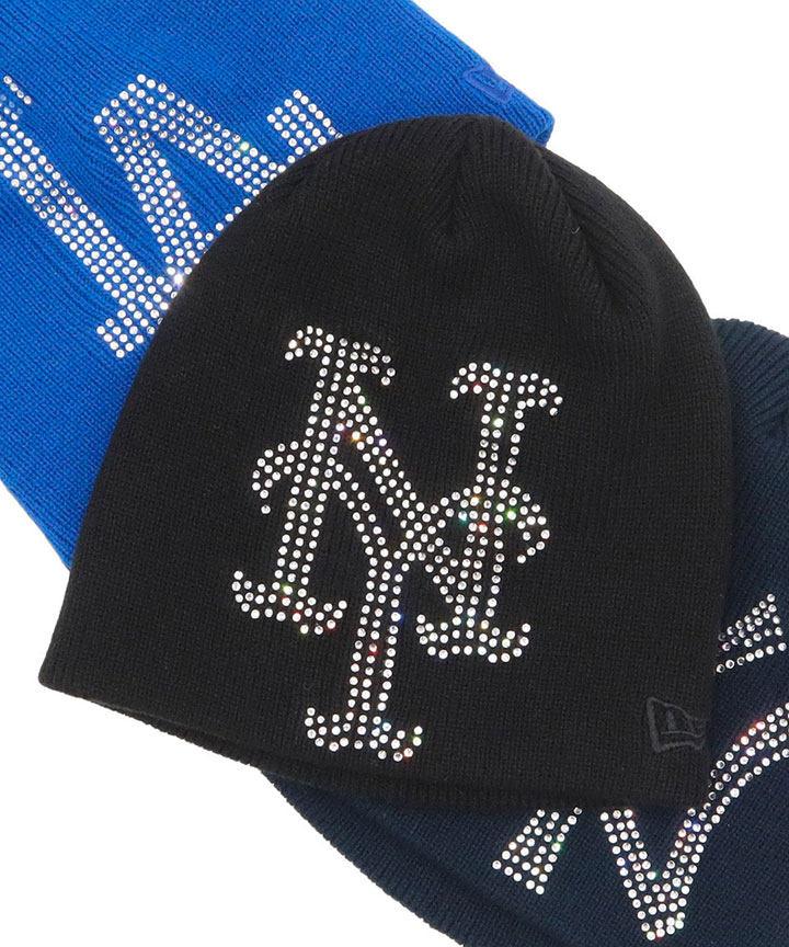 NEW ERA（ニューエラ） ニット帽ビーニー MLB ラインストーン