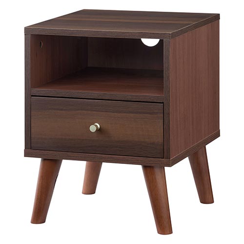ぼん家具 【完成品設置付き】 ベッドサイドチェスト ナイトテーブル