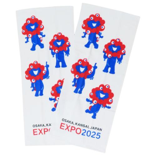 2025 大阪 関西万博キャラクターフェイスタオル2P シャーリング