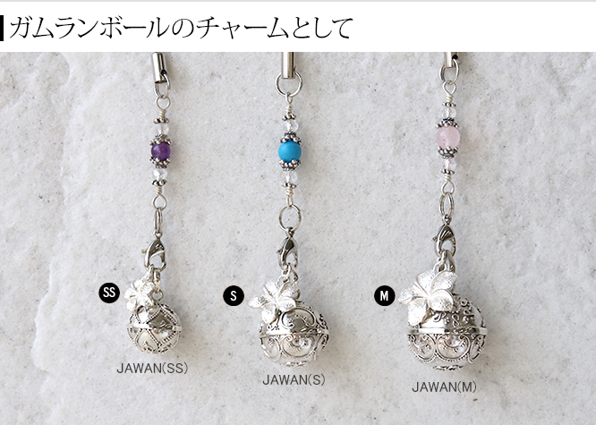 プルメリアのシルバーチャーム(M) シルバー925 バリ島 バリ雑貨