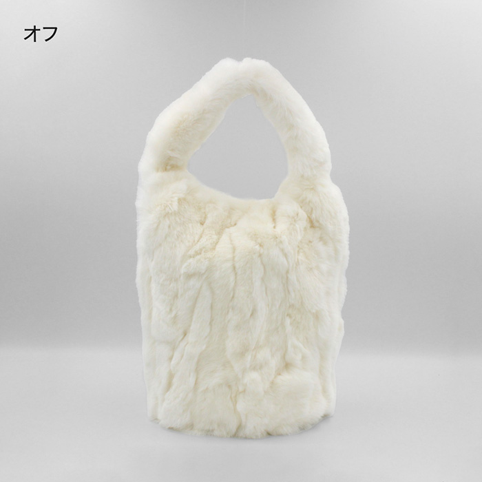 レッキスファー ファーバッグ 小さめ ハンドバッグ ショルダーバッグ