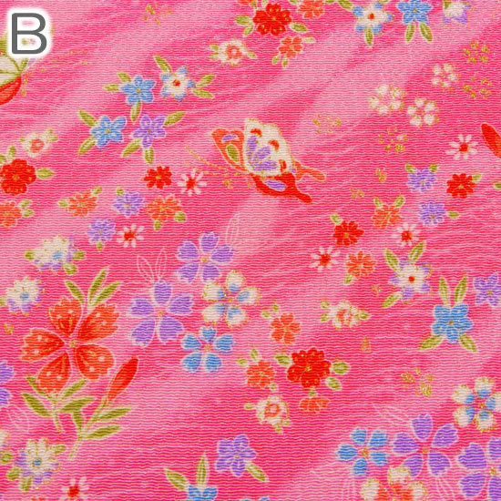 生地 ちりめん 金彩 はぎれ 和柄 カットちりめん 35cm×33cm 縮緬生地