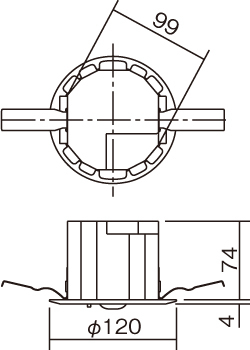 Panasonic（パナソニック） NNFB91605C 天井埋込型 昼白色 LED非常用