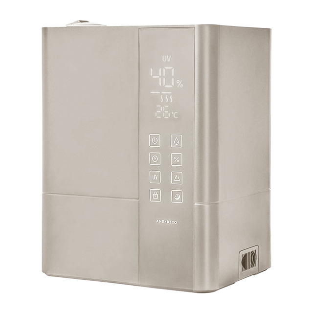 AND・DECO 加湿器 スチーム式 大容量 おしゃれ ハイブリッド UV除菌