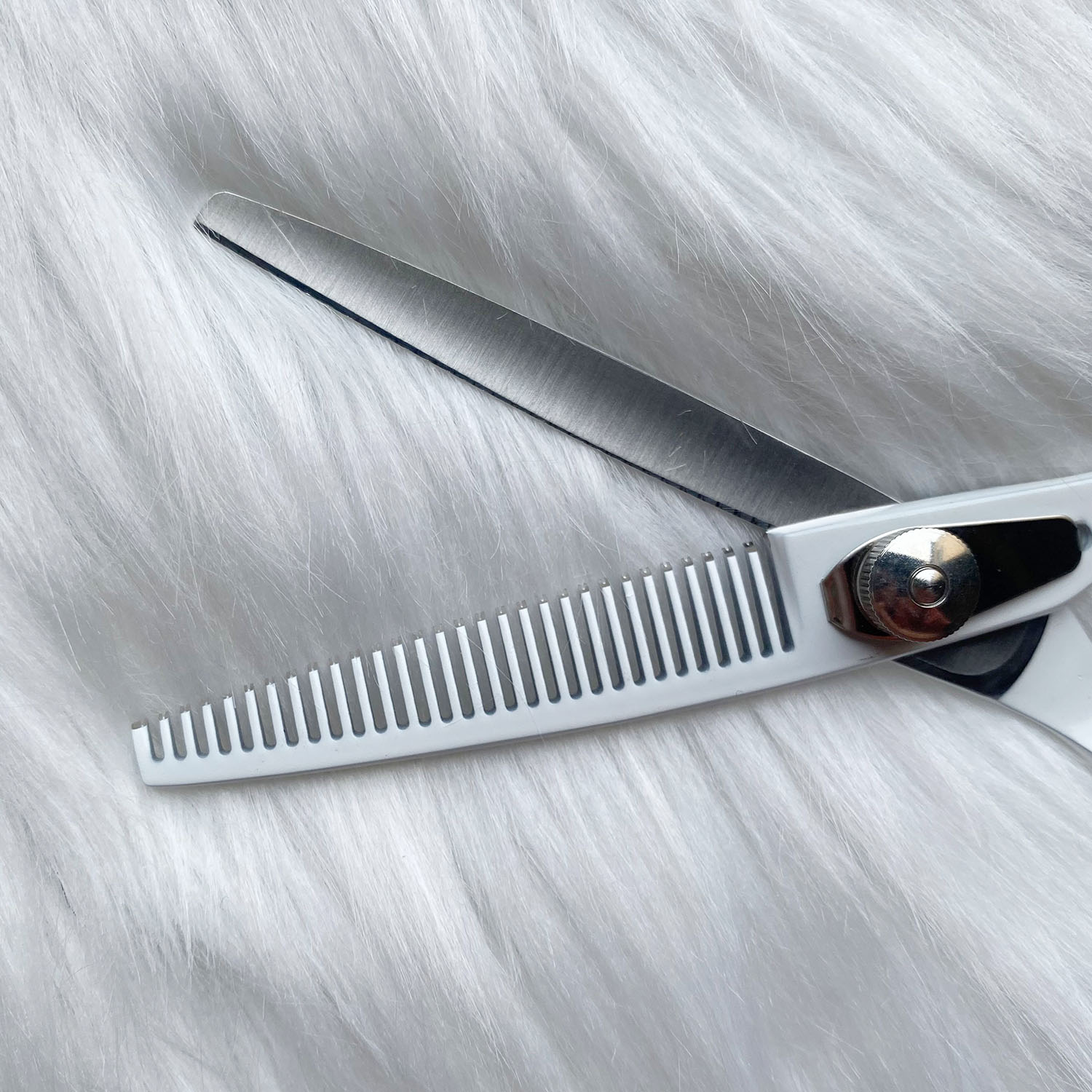 DEEDS トリミング はさみ シザー セニング P1 ホワイト 3本 セット 5.5