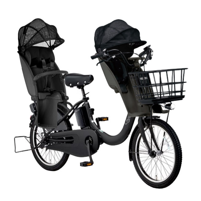 子供乗せ 2人 パナソニック 電動アシスト自転車 チャイルドシート付き