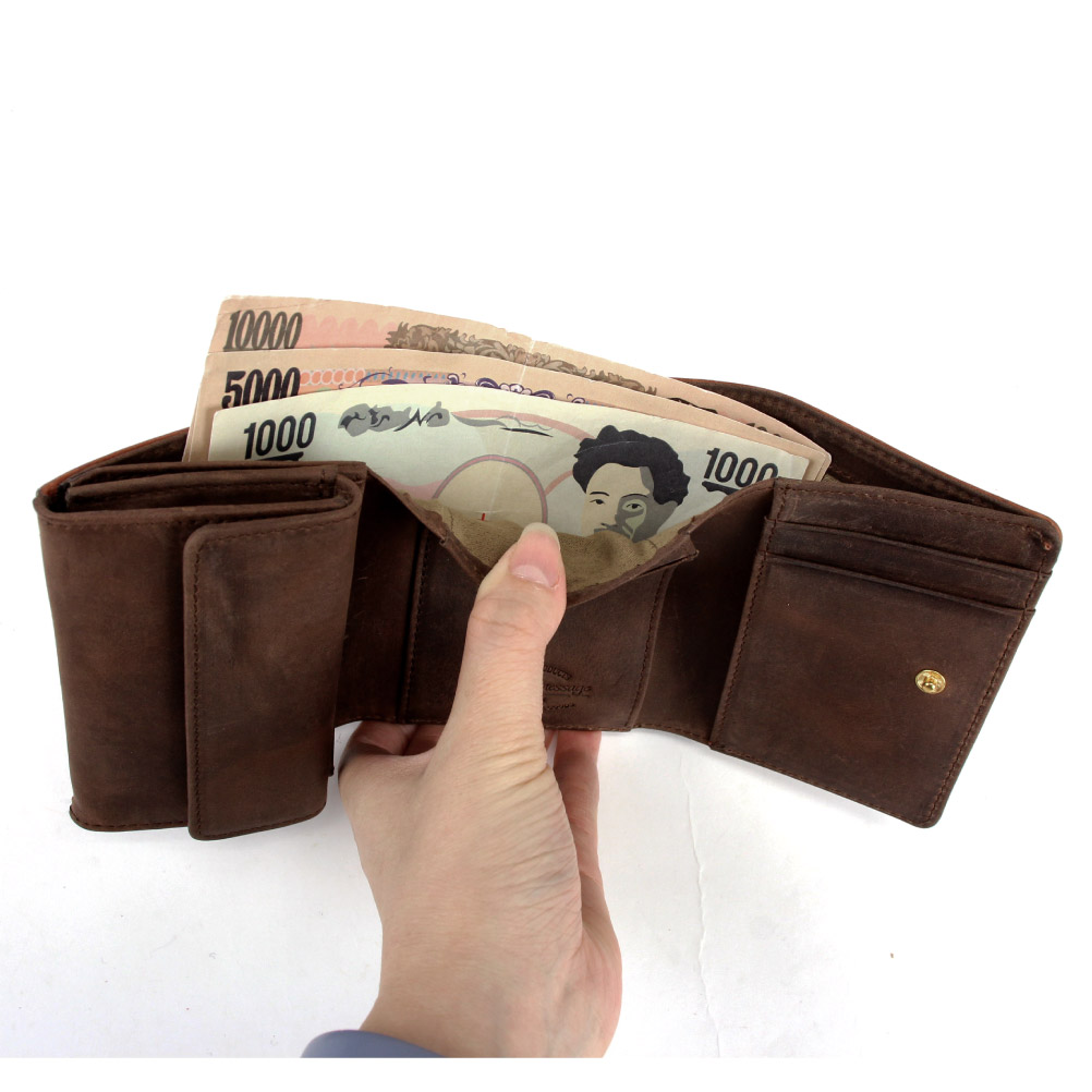 Passenger Message（パッセンジャーメッセージ） 三つ折り財布 本革