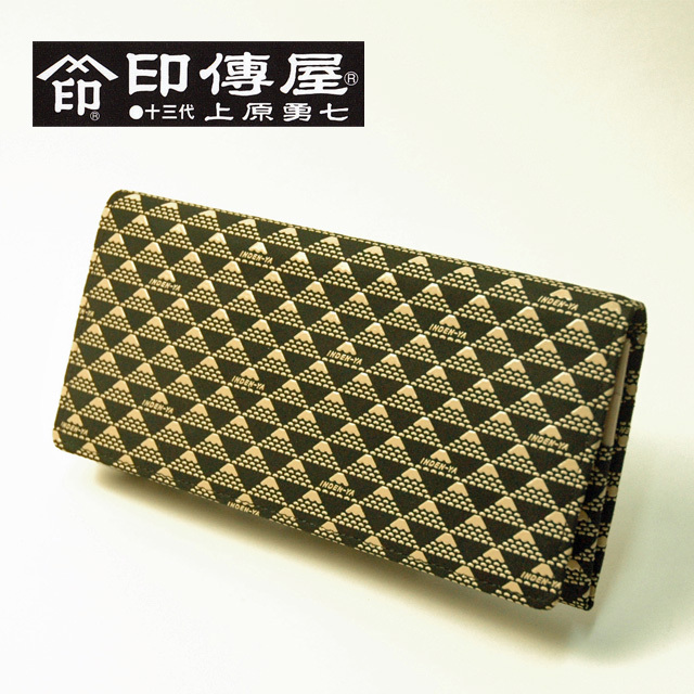 印傳屋（INDEN-YA） 印伝長財布 印伝屋 日本製 甲州印伝 鹿皮 漆塗り