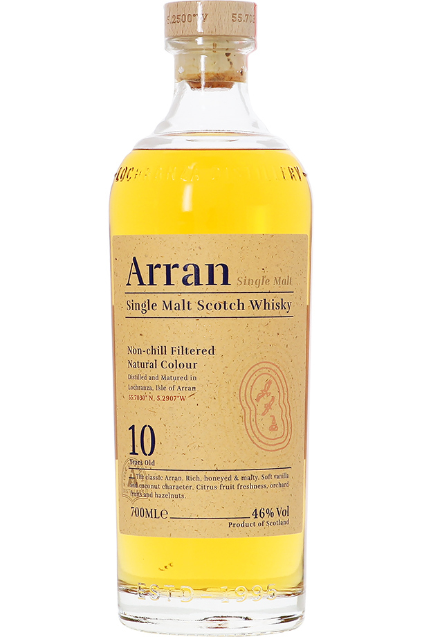 ウイスキー アラン モルト 10年 46度 並行 円筒箱付 700ml 包装不可