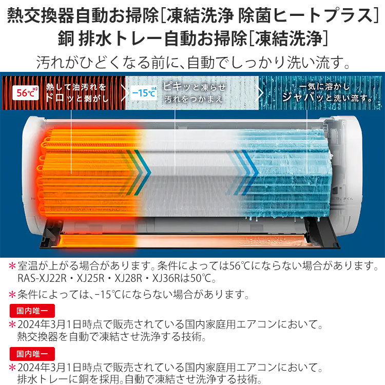 白くまくん エアコン おもに12畳 日立 XJシリーズ 2024年モデル