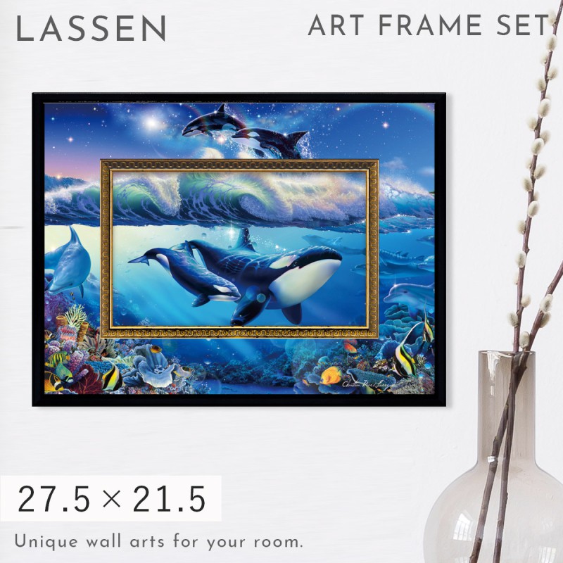 匿送込 クリスチャンリースラッセン ジグゾーパズル 完成パネル♪ 絵画