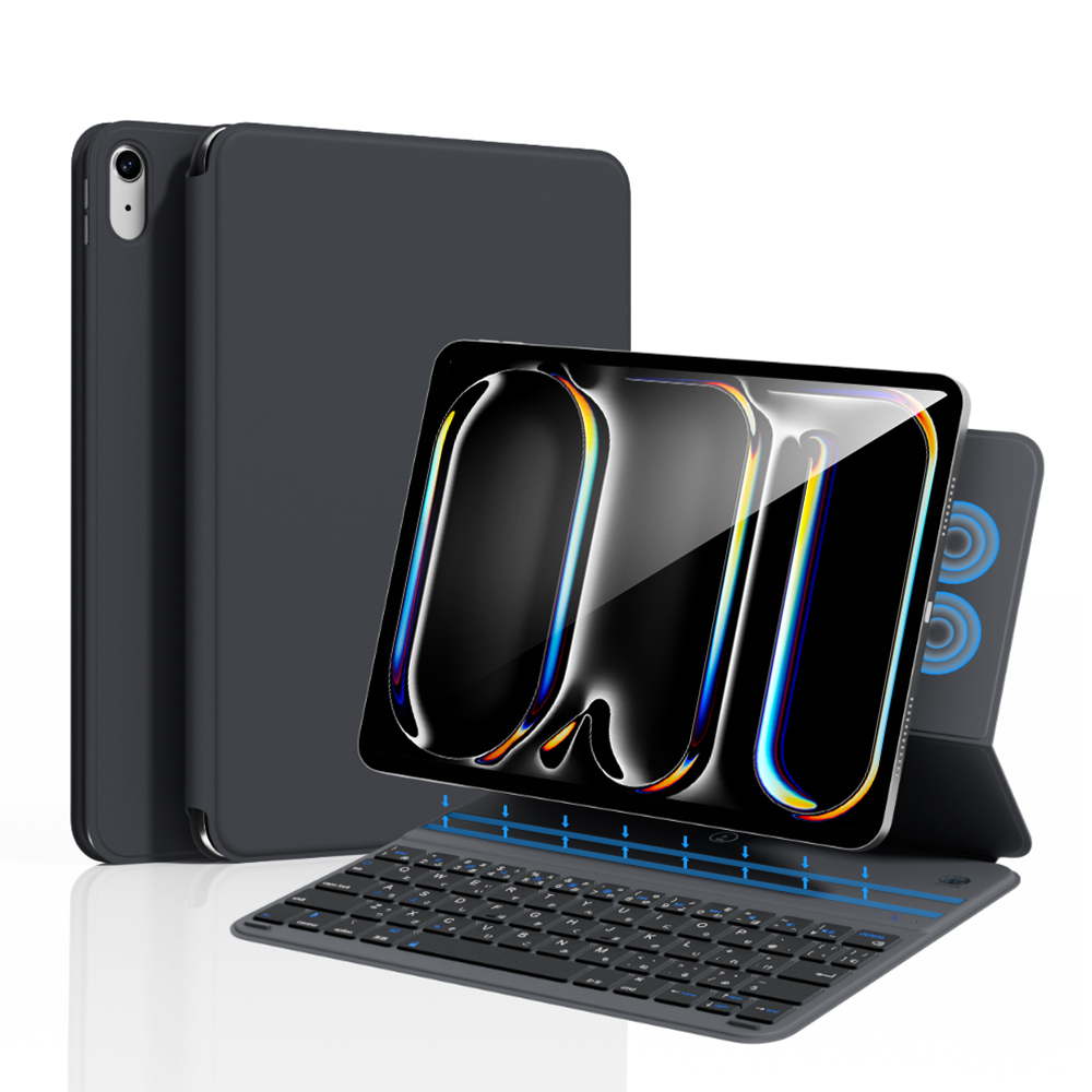2台iOSデバイス接続可】iPad A16 11世代 キーボード付きケース 日本語