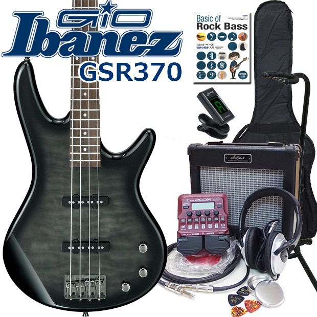 Ibanez（アイバニーズ） GSR370 TKS ベース 初心者 入門 ZOOM B1Four付