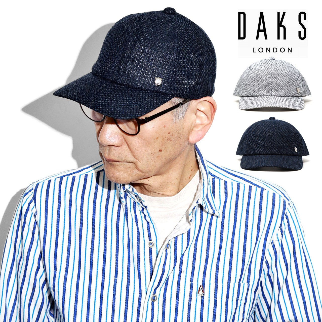 DAKS（ダックス） メンズ キャップ 紳士 50代 ラッセルメッシュ