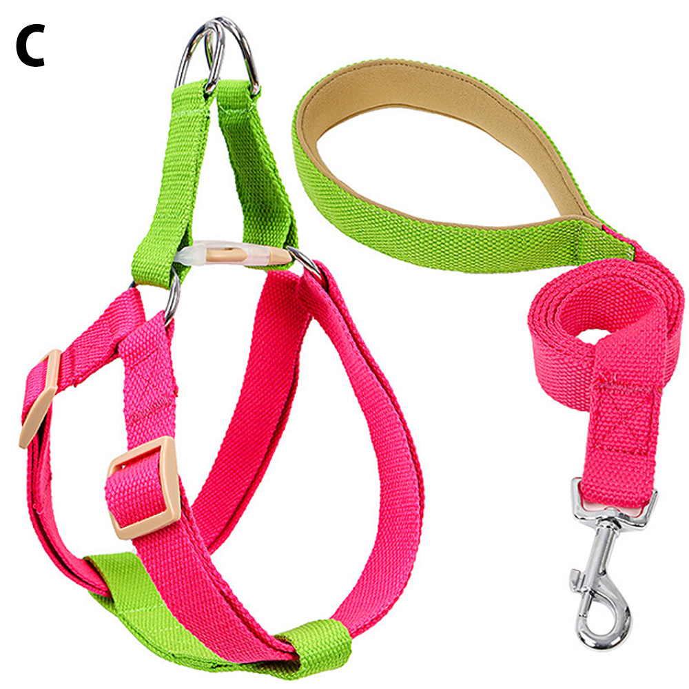 ハーネス リード 犬 カラフル ハーネスリード セット 胴輪 犬用 ドッグ