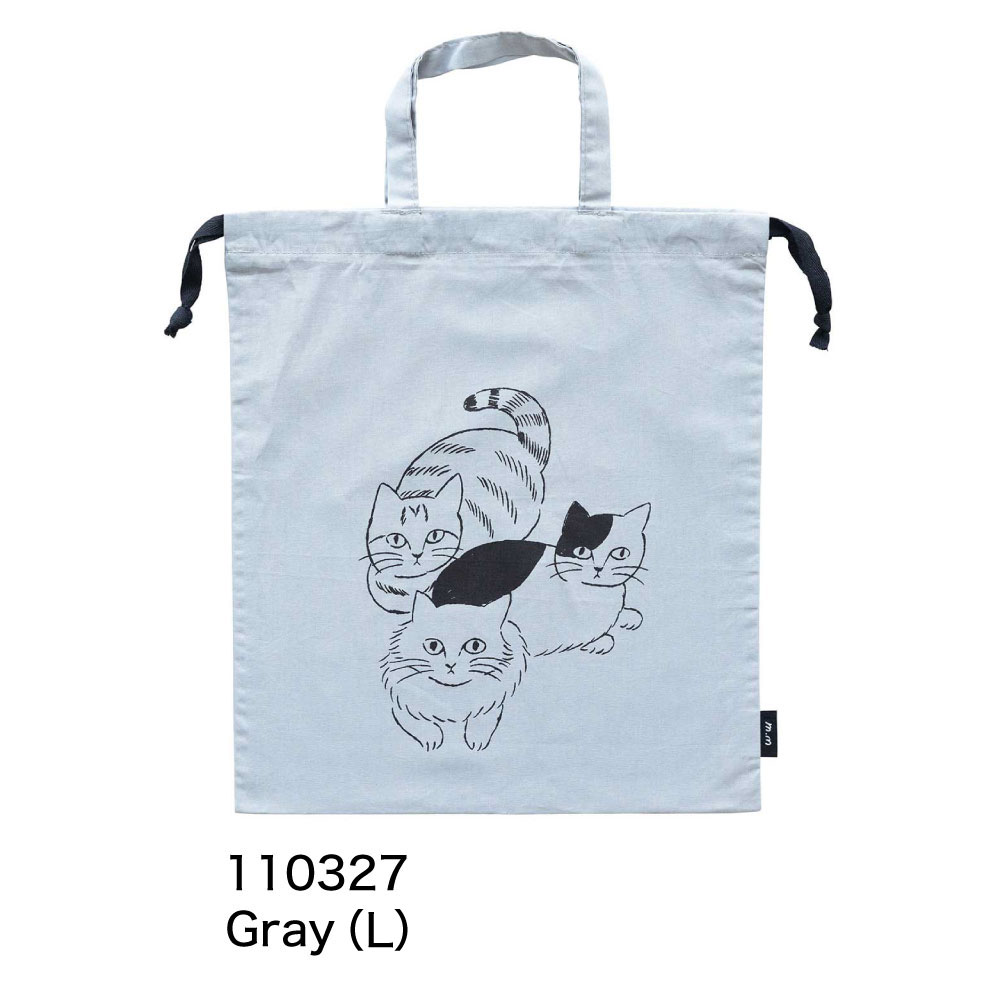 松尾ミユキ 巾着袋｜Drawstring bag 猫 キャット かわいい おしゃれ