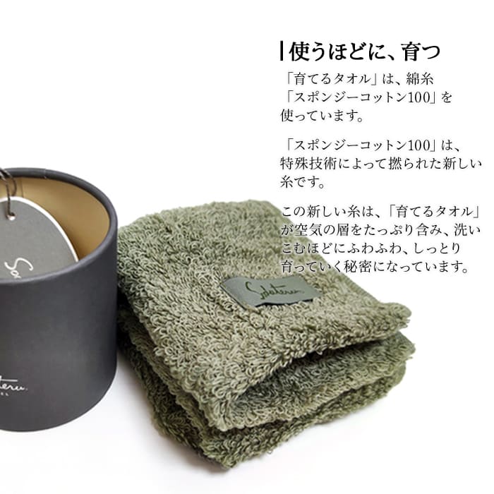 育てるタオル ギフト フェイスタオル ギフトセット feel 2個