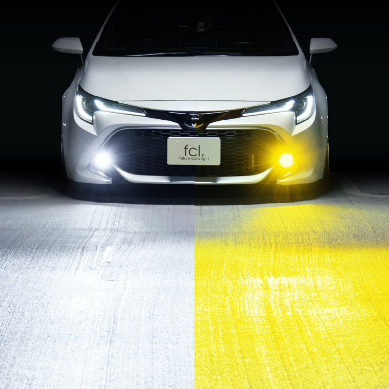 50 プリウス前期加工フォグライト 50プリウス 加工フォグ