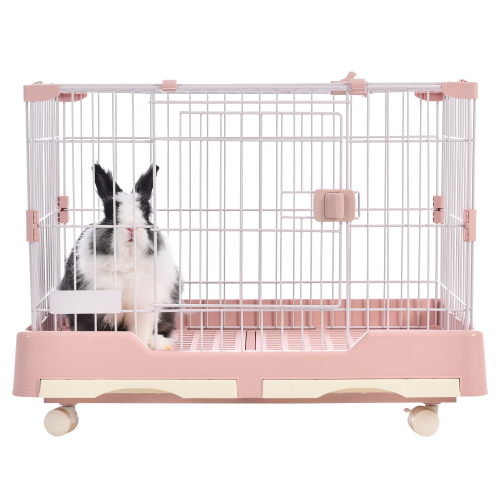 ウサギ ケージ 小型 ペットケージ ハムスターケージ キャスター付き