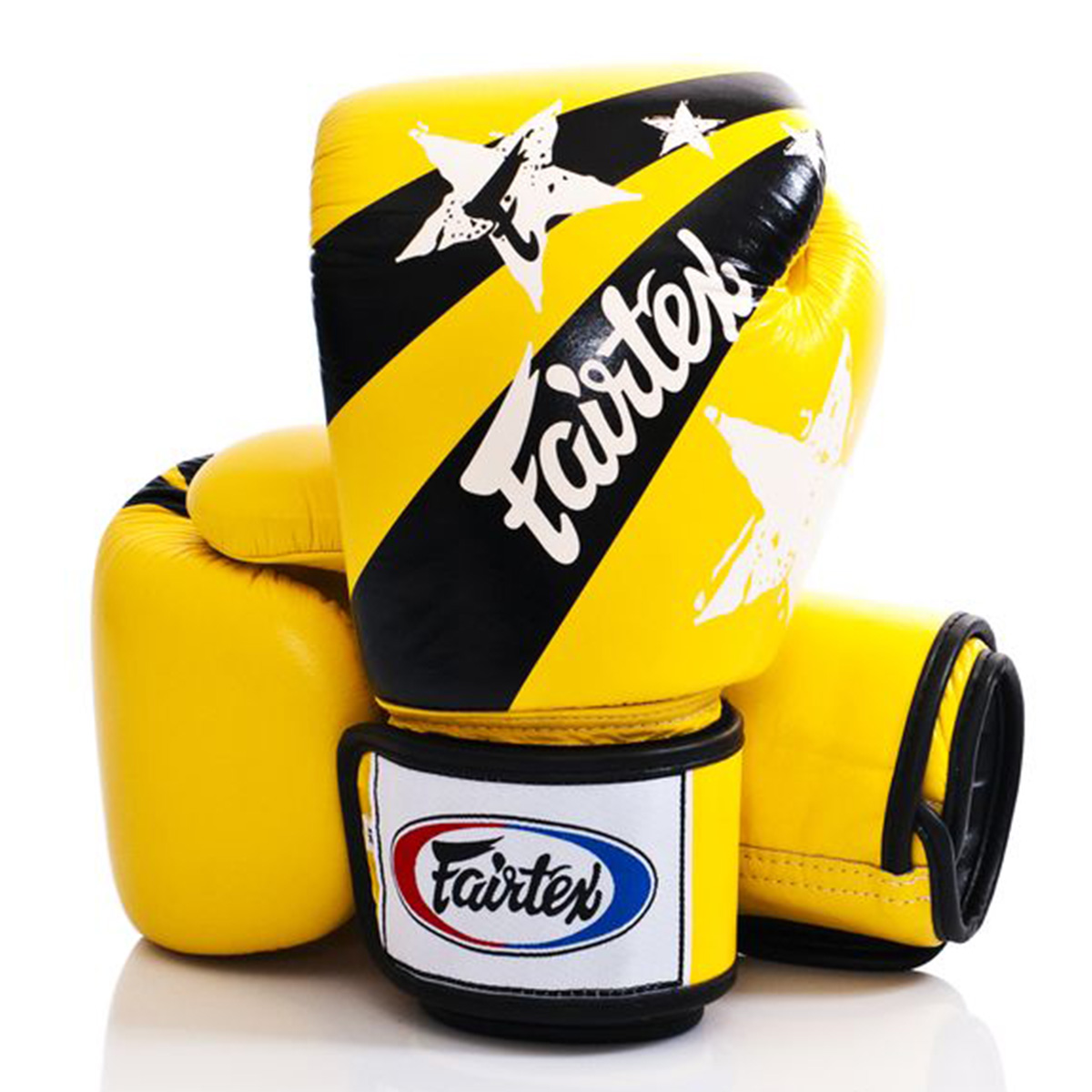 限定品 Fairtex ボクシンググローブ 黒/黄 16oz 限定品 Fairtex