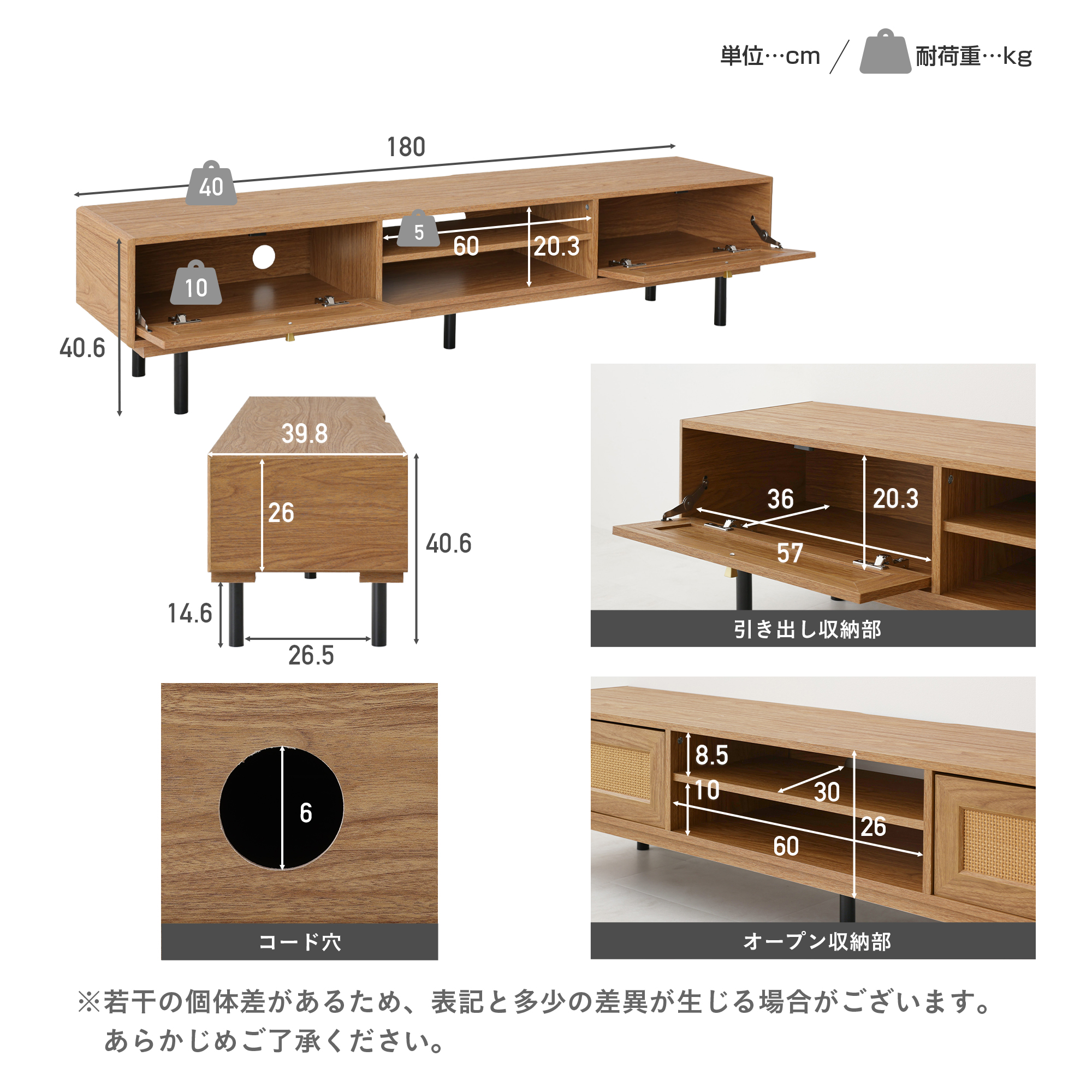 美品】北欧風テレビ台 160サイズ タップ収納 日本製 大容量収納 楽天