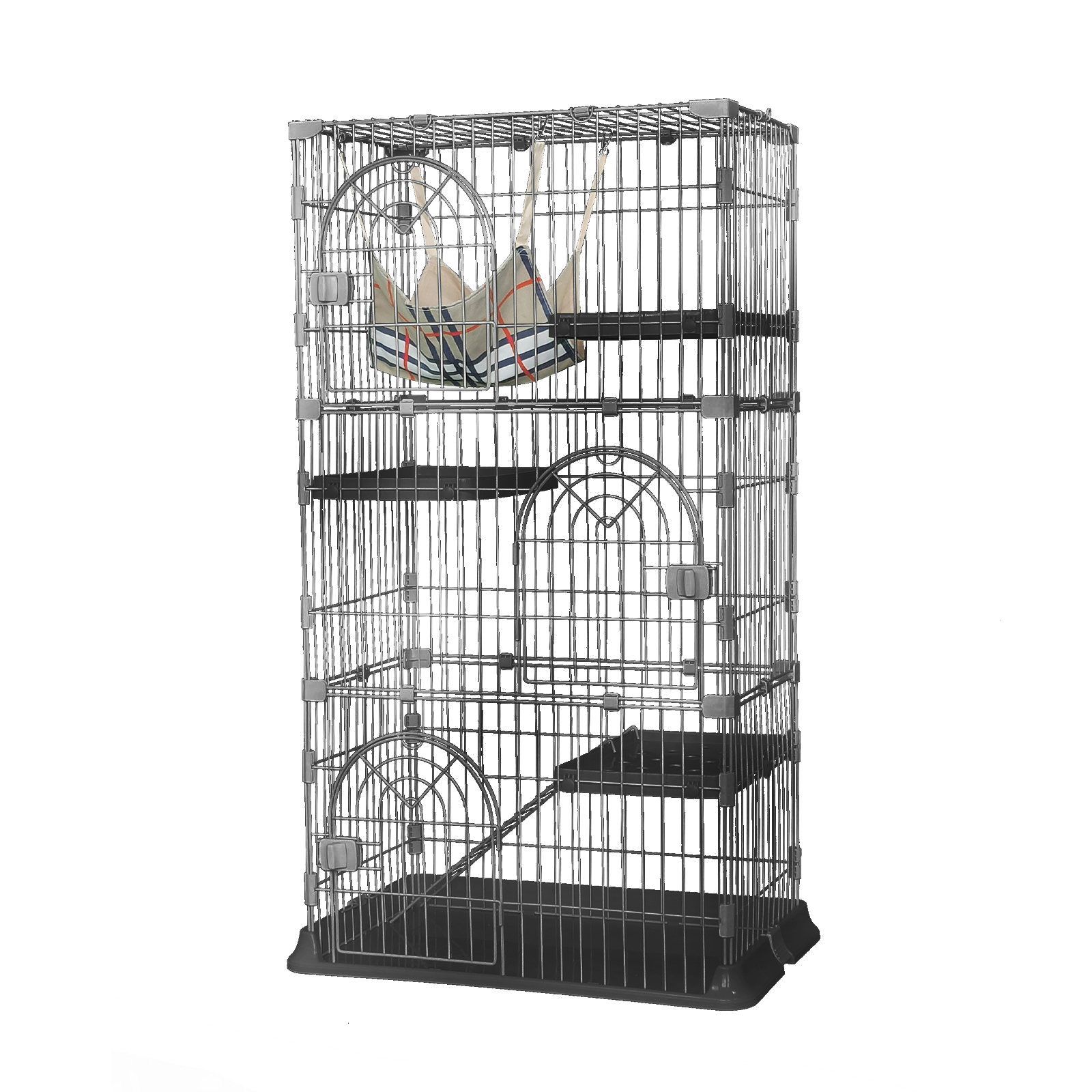 猫 ケージ キャットケージ 猫用ケージ ゲージ 大型 3段ゲージ 猫ケージ