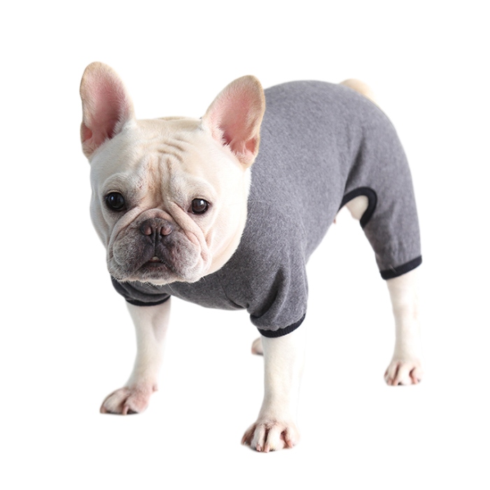 犬服 春秋冬 中型犬 裏起毛 フレンチブルドッグ オールインワン