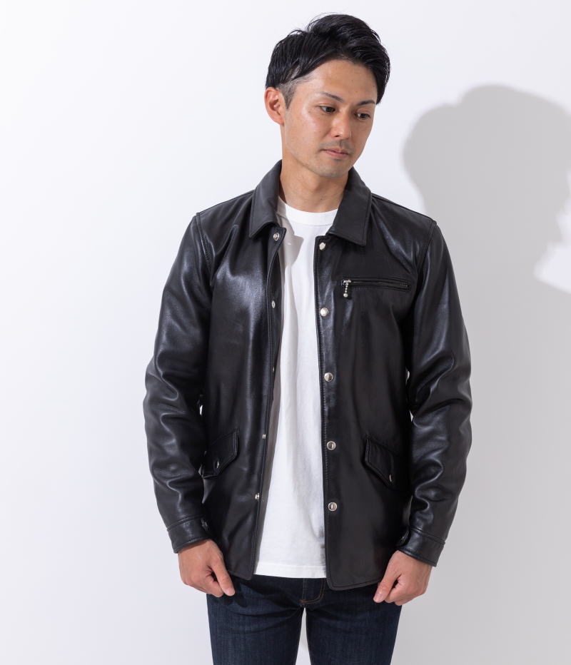 フリーダムレザー 革ジャン メンズ 本革 コーチジャケット レザー