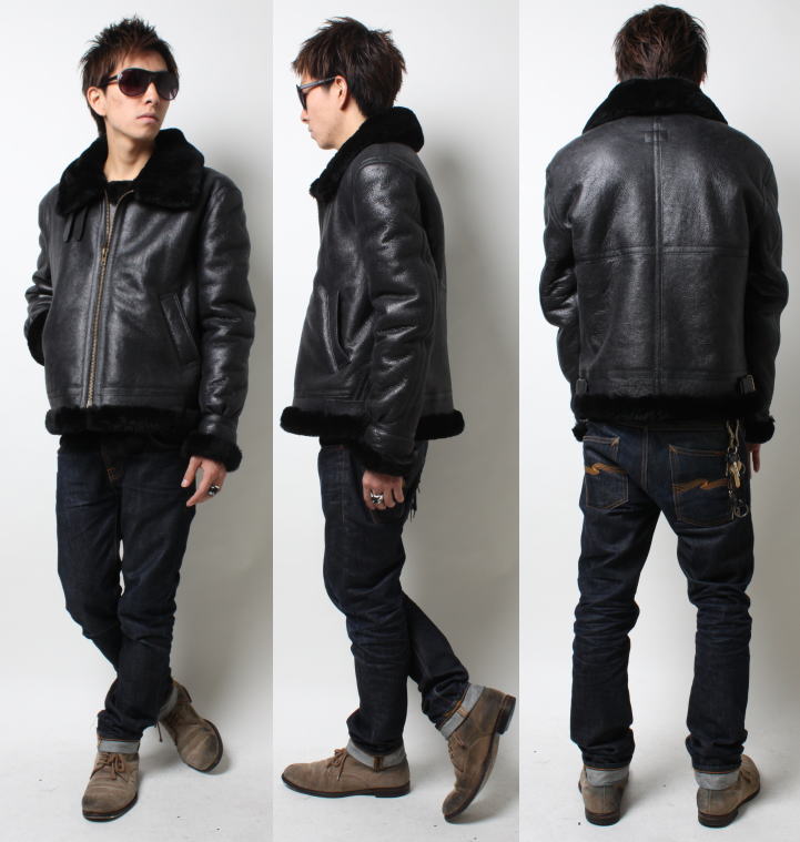 フリーダムレザー 革ジャン レザージャケット ダブルフェイスムートン