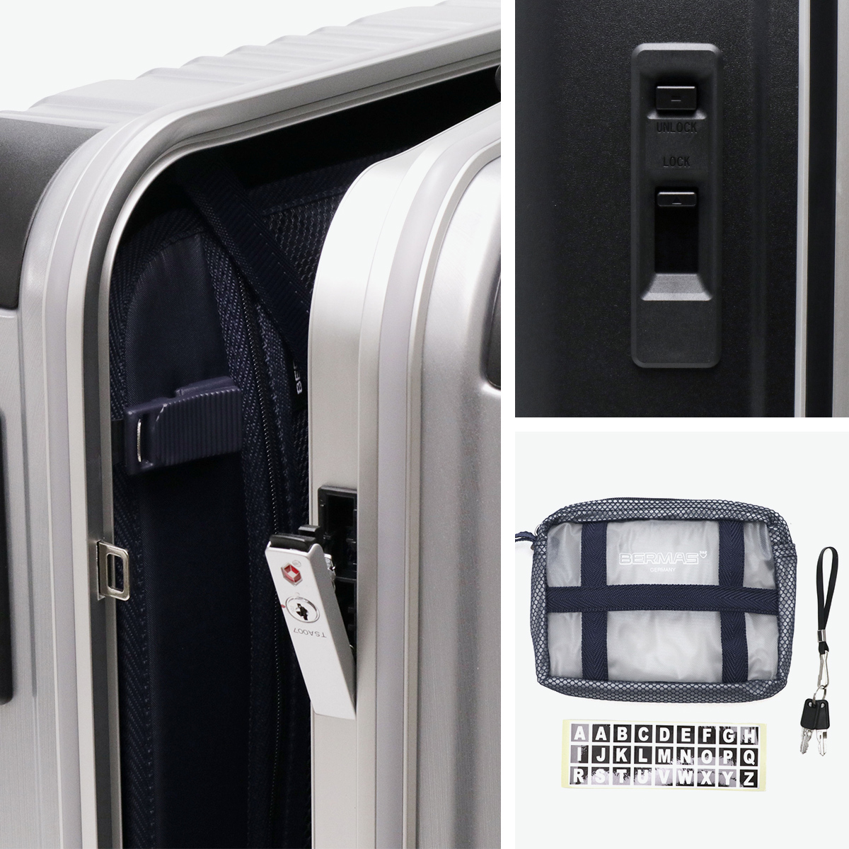 BERMAS スーツケース特大116L TSAロック付き バーマス BERMAS 正規品1