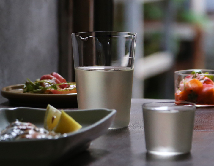 木村硝子店 カルタ カタクチ1合メモリ入り 265ml 片口 徳利 木村硝子