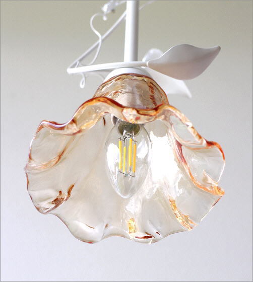 フラワーモチーフ 6灯シャンデリア風シーリングライト フラワー